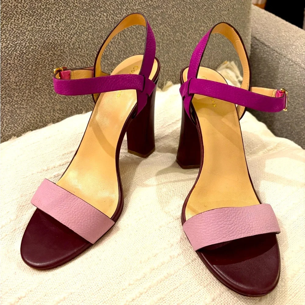Cole Haan x Nike Air Minetta Purple Strappy Heel - Picture 1 of 6